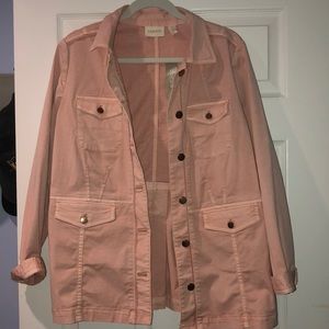 NWT Rosey pals pink Chicos utility jacket